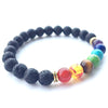 Image of Fashion Universe Galaxy the Eight Planets Solar System Guardian Star Natural Stone Beads Bracelet Bangle