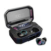 Image of Bluetooth 9D Stereo Earphone Wireless Earphones IPX7 Waterproof Earphones 3300mAh LED Smart Power Bank Phone Holder