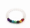 Image of Agate molten rock 8mm energy volcanic stone chakra colorful beads bracelet string