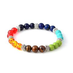 Fashion Universe Galaxy the Eight Planets Solar System Guardian Star Natural Stone Beads Bracelet Bangle