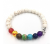 Image of Agate molten rock 8mm energy volcanic stone chakra colorful beads bracelet string