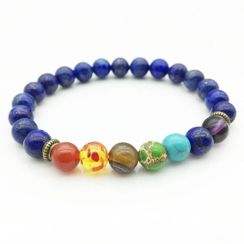 Fashion Universe Galaxy the Eight Planets Solar System Guardian Star Natural Stone Beads Bracelet Bangle