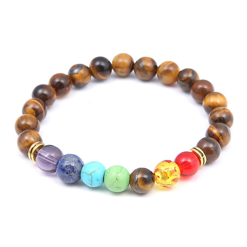 Fashion Universe Galaxy the Eight Planets Solar System Guardian Star Natural Stone Beads Bracelet Bangle