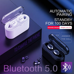 KSUN BT-01 TWS 5.0 Bluetooth earphone 3D stereo wireless earphone with dual microphone