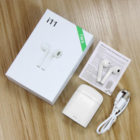 i11s TWS Mini Wireless Earphones bluetooth Earpieces Stereo Earbud Headset With Charging box Earphones For Samsung Smart Ear Aid