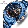 Image of New NAVIFORCE Top Luxury Brand Men Watch Quartz Male Clock Design Sport Watch Waterproof Stainless Steel Wristwatch Reloj Hombre