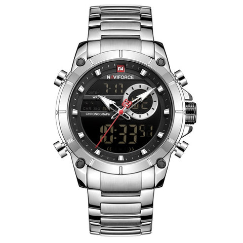 New NAVIFORCE Top Luxury Brand Men Watch Quartz Male Clock Design Sport Watch Waterproof Stainless Steel Wristwatch Reloj Hombre