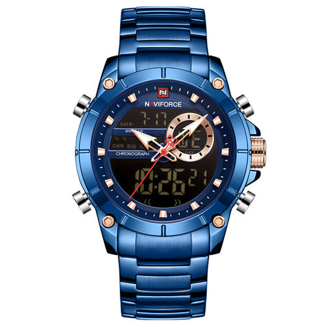 New NAVIFORCE Top Luxury Brand Men Watch Quartz Male Clock Design Sport Watch Waterproof Stainless Steel Wristwatch Reloj Hombre
