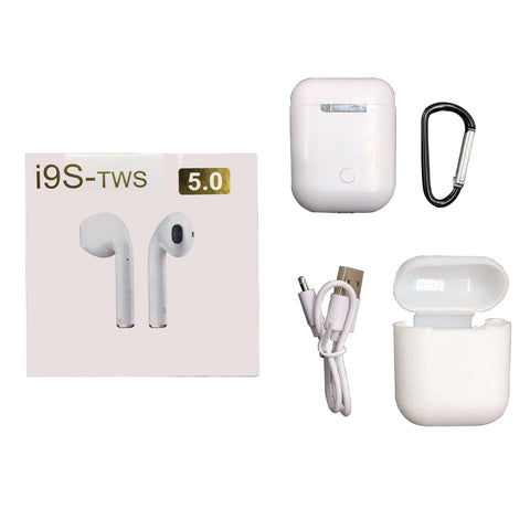 I9S TWS Wireless Bluetooth Earphones Stereo Bass Earbud With Mini Portable Charging Box Earphone For Phone