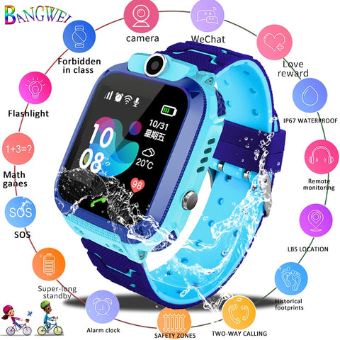 Kid SmartWatches Watch for Children Call Location Finder Locator Tracker Anti Lost Monitor+Box