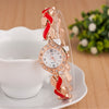 Image of Women Fashionable Luxury Crystal Quartz Wristwatches
