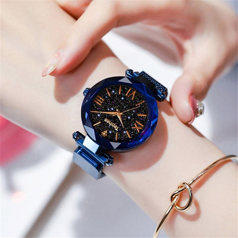 Luxury Ladies Wrist Watch with Magnetic Strap