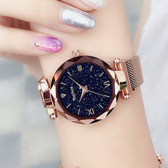 Luxury Ladies Wrist Watch with Magnetic Strap